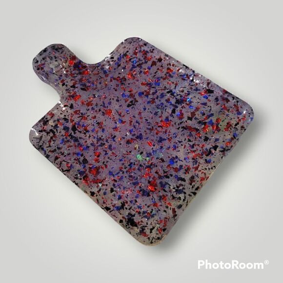 Clear Gold Leaf Coaster Tray (Z187) - Picture 1 of 6